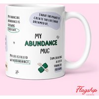 Fülle Affirmationen Tasse | Geld Wohlstand Reichtum Erfolg Inspirierende Motivations Finanzielle Freiheit Geschenk Bff von FlagshipGoodsShop