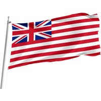 Flagge Der British East India Company | 1801, Einzigartiger Designdruck, Doppelseitige Große Flagge, Größe 90x150 cm, Made in Eu von Flagstores