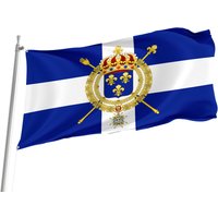 Flagge Der Marine Des Königreichs Frankreich Mit Messingösen, Einzigartiger Designdruck, Doppelseitige Große Flagge, Größe - 90x150 cm, Made in Eu von Flagstores