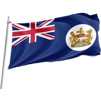 Flagge Von Hong Kong Old, Einzigartiger Designdruck, Flaggen Für Innen- Und Außenbereich, British County, Größe - 90x150cm, Made in Eu von Flagstores