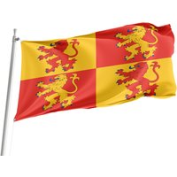 Flagge Von Owain Glyndwr, Einzigartiger Designdruck, Flaggen Für Den Innen- Und Außenbereich, British County, Größe - 90x150cm, Made in Eu von Flagstores