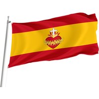 Flagge Von Spanien Mit Sacred Heart Messingösen, Einzigartiger Designdruck, Doppelseitige Große Flagge, Größe 90x150cm von Flagstores