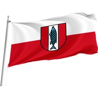 Kaiserslautern Stadt Flagge Mit Messing Ösen, Einzigartiger Design Druck, Doppelseitige Große Flagge, Größe 90x150cm, Hergestellt in Eu von Flagstores