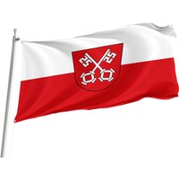 Regensburg Flagge Mit Messing Ösen, Einzigartiger Design Druck, Doppelseitige Große Flagge, Größe 90x150cm, Made in Eu von Flagstores