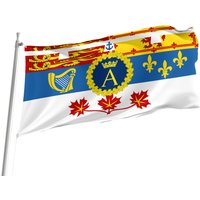 Royal Standard Of Prince Andrew, Duke York | In Kanada Flagge Mit Messingösen, Einzigartiger Designdruck, Größe 90x150 cm, Hergestellt in Der Eu von Flagstores