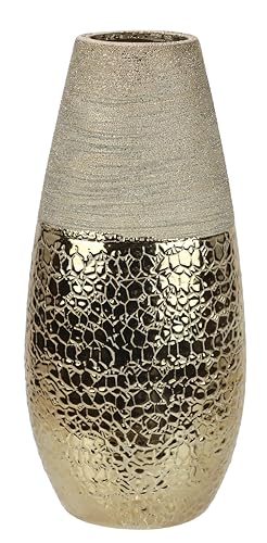 Blumenvasen Tischvase Keramik Dekorative kleine Vasen für Blumen Pampasgras Deko Home Wohnzimmer Esstisch Bauernhaus Büro Dekor Keramikvase Geschenk für Hochzeit Weihnachten Einweihungsparty, 31 cm von Flair Flower