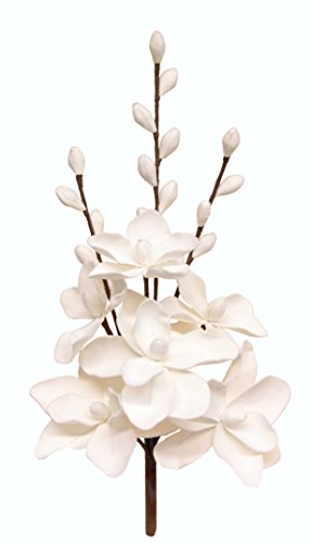 Künstliche Blume Magnolie aus Blush-Schaumstoff Blumenarrangement Kunstblume Strauß Hochzeitssträuße Hochzeit Brautstrauß Tischdeko Party Dekorationen Hochzeitsdeko Einzelblume Stielblume Seidenblume von Flair Flower