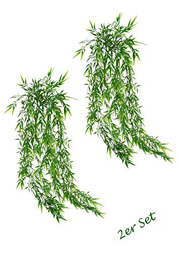 Flair Flower Künstlicher Bambus hängend Kunstpflanze Grünpflanze Ranke Rebe Girlande Hängeampel Grasbusch Plastikpflanze Trauerweide Dekoration für Hochzeiten Partys Balkon Garten Terrasse 2er Set Flair Flower Künstlicher Bambus hängend Kunstpflanze Grünpflanze Ranke Rebe Girlande Hängeampel Grasbusch Plastikpflanze Trauerweide Dekoration für Hochzeiten Partys Balkon Garten Terrasse 2er Set von Flair Flower
