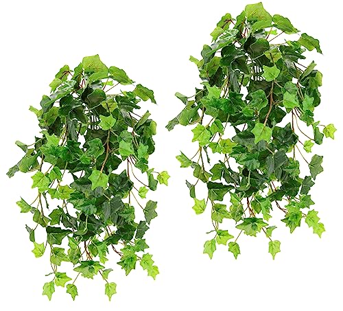 Künstlicher Mini-Efeuhänger Efeu Efeubusch Grünpflanze Zimmerpflanze Ranke Girlande Unechter Kunstpflanze Blätter Busch Wanddekoration Seidenblume Kunstblume Unechte Pflanze Hängepflanzen 2erSet Künstlicher Mini-Efeuhänger Efeu Efeubusch Grünpflanze Zimmerpflanze Ranke Girlande Unechter Kunstpflanze Blätter Busch Wanddekoration Seidenblume Kunstblume Unechte Pflanze Hängepflanzen 2erSet von Flair Flower