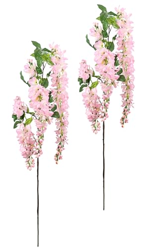 Künstlicher Goldregenzweig Wisteria Ast Kunstzweig Kunstblume Pflanze Blume Blauregen Fake Vine Rattan Seidenblume hängend Dekoration Girlande Party Home Hochzeiten Blüte Sommerblume Sommerblüher von Flair Flower