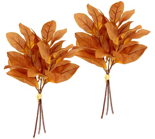 Künstlicher Herbstlaub-Busch 36cm 2er Set Zweig Kunstpflanzen Kunstblumen Floristik für Sträuße Gestecke Kränze Bouquet Herbstdeko Herbstblume Blumendeko herbstliche Blätter, Blattzweig Künstlicher Herbstlaub-Busch 36cm 2er Set Zweig Kunstpflanzen Kunstblumen Floristik für Sträuße Gestecke Kränze Bouquet Herbstdeko Herbstblume Blumendeko herbstliche Blätter, Blattzweig von Flair Flower