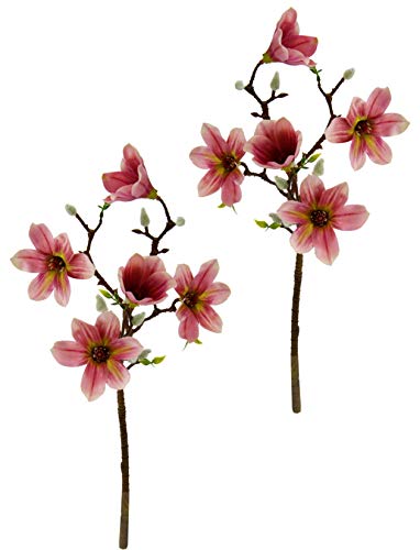 10x Margerite Zweig 53cm Künstliche Kunst Zweige Pflanzen Seiden Blumen Deko 
