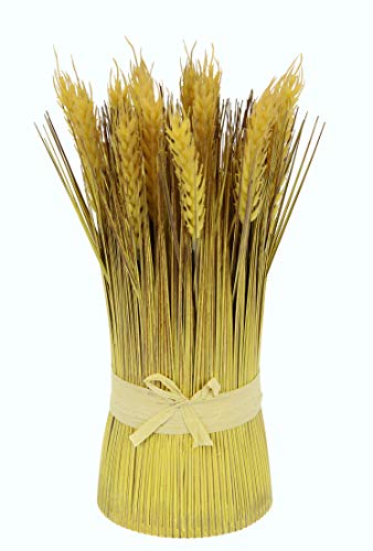 Künstlicher Weizenbündel Deko Gras Bund Kunst-Gras Künstliches Stehgras Kunstgras Ziergras Dekogras Grasbüschel Grasbündel Kunstpflanze Weizen Herbstdeko Blumen Grasbouquet Kunstblume von Flair Flower