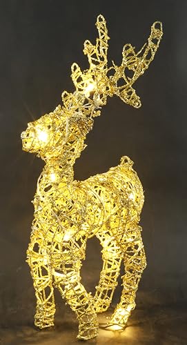 Leuchtender Hirsch aus Rattan mit LED-Licht Weihnachtsdeko Dekofigur Weihnachtsfigur Weihnachtshirsch X'mas-Deko Deko-Reh Deko Figur Tierfigur Statue Skulptur Gartenfigur Balkon Kunstfigur, 50cm Leuchtender Hirsch aus Rattan mit LED-Licht Weihnachtsdeko Dekofigur Weihnachtsfigur Weihnachtshirsch X'mas-Deko Deko-Reh Deko Figur Tierfigur Statue Skulptur Gartenfigur Balkon Kunstfigur, 50cm von Flair Flower