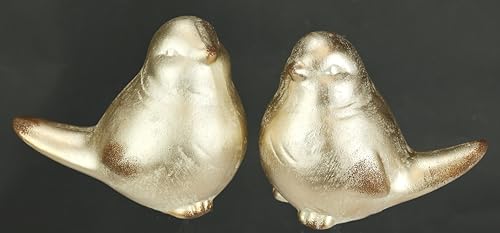 Tierfigur Vogel aus Keramik 2er Set 12x14x9cm Gold Ornament Statue Skulptur Dekovogel Vogelfigur Vogelstatue Keramikvogel Herbstdeko Weihnachtsdeko Adventskranz Zubehör Kranz-Deko Winterdeko Tischdeko Tierfigur Vogel aus Keramik 2er Set 12x14x9cm Gold Ornament Statue Skulptur Dekovogel Vogelfigur Vogelstatue Keramikvogel Herbstdeko Weihnachtsdeko Adventskranz Zubehör Kranz-Deko Winterdeko Tischdeko von Flair Flower
