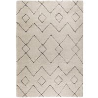 FLAIR RUGS Hochflor-Teppich "Imari", rechteckig, Berber Optik, Boho, Rauten Muster von Flair Rugs