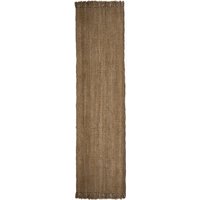 FLAIR RUGS Läufer "Jute Boucle", rechteckig, aus 100% Jute, mit Fransen, aus Naturfasern von Flair Rugs