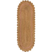 FLAIR RUGS Teppich "Grace aus Jute mit Muschelrandsaum" rechteckig 4 mm Höhe Teppich aus 100% Jute von Flair Rugs