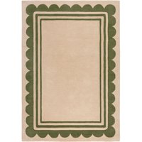 FLAIR RUGS Wollteppich "Lois mit Jakobsmuschelbordüre" rechteckig 7 mm Höhe Lois Wollteppich mit Jakobsmuschelbordüre von Flair Rugs