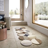 FLAIR RUGS Wollteppich "Mia Ellipse" rechteckig 12 mm Höhe mit gebogenem Zuschnitt von Flair Rugs