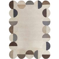 FLAIR RUGS Wollteppich "Mia Scallop" rechteckig 12 mm Höhe in Jakobsmuschel-Form von Flair Rugs
