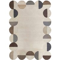 FLAIR RUGS Wollteppich "Mia Scallop" rechteckig 12 mm Höhe in Jakobsmuschel-Form von Flair Rugs