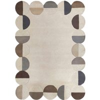 FLAIR RUGS Wollteppich "Mia Scallop" rechteckig 12 mm Höhe in Jakobsmuschel-Form von Flair Rugs