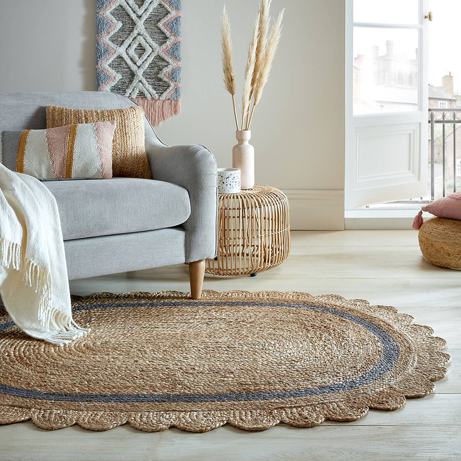 Juteteppich Grace Oval von Flair Rugs