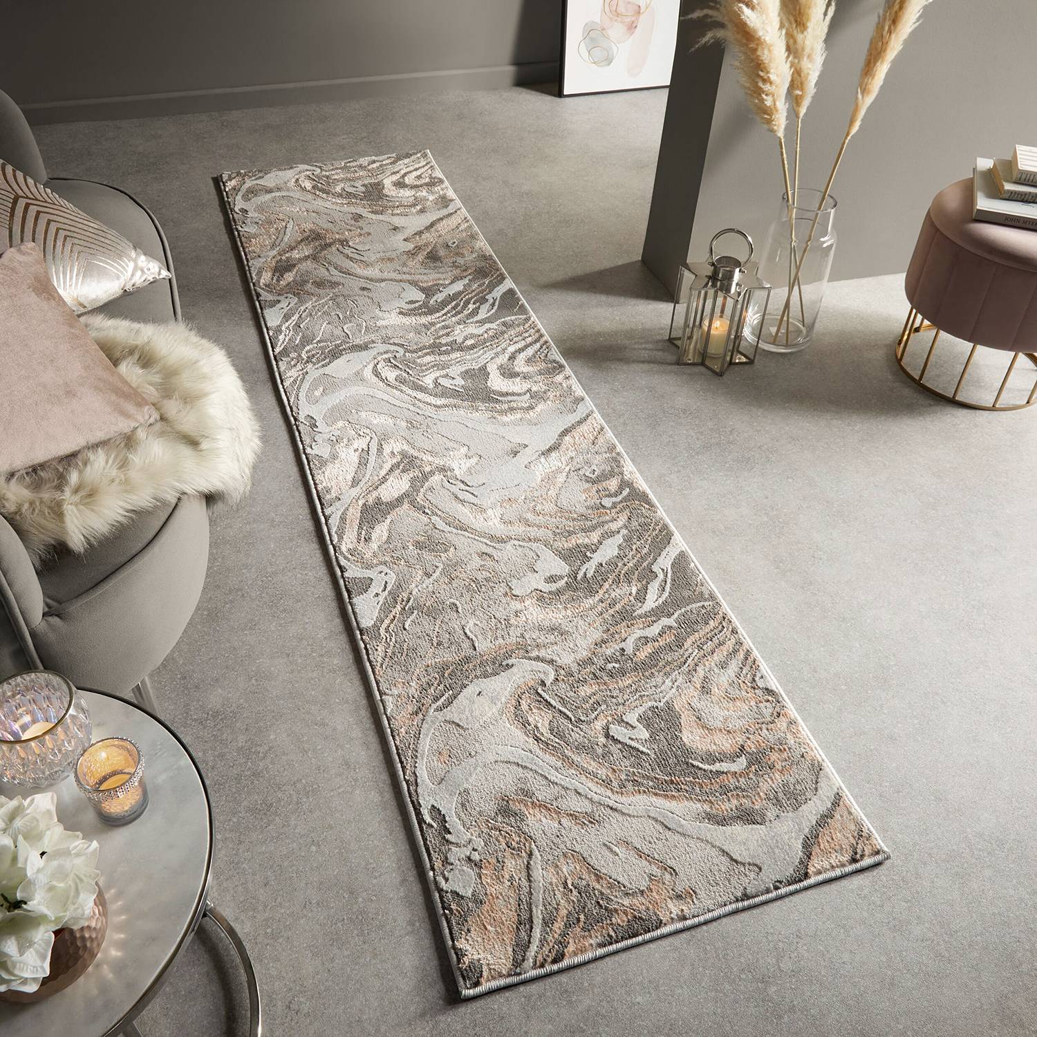 Läufer Marbled von Flair Rugs