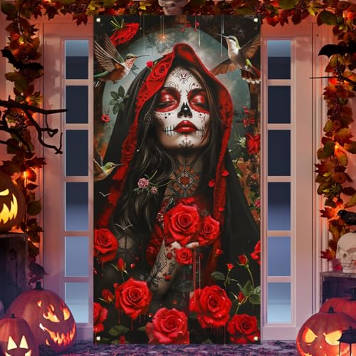 Dia De Los Muertos Banner Tag der Toten Türabdeckung Mexikanische Dia De Los Muertos Dekorationen für Home Party Dia De Los Muertos Banner Tag der Toten Türabdeckung Mexikanische Dia De Los Muertos Dekorationen für Home Party von Flaircave