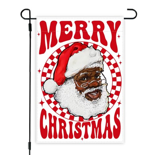 Schwarze Weihnachtsmann-Gartenflagge, afrikanisches Weihnachtsbanner doppelseitig, Winterurlaub, Weihnachtsmann, Dekoration, schwarzer Weihnachtsmann für Heimparty Schwarze Weihnachtsmann-Gartenflagge, afrikanisches Weihnachtsbanner doppelseitig, Winterurlaub, Weihnachtsmann, Dekoration, schwarzer Weihnachtsmann für Heimparty von Flaircave