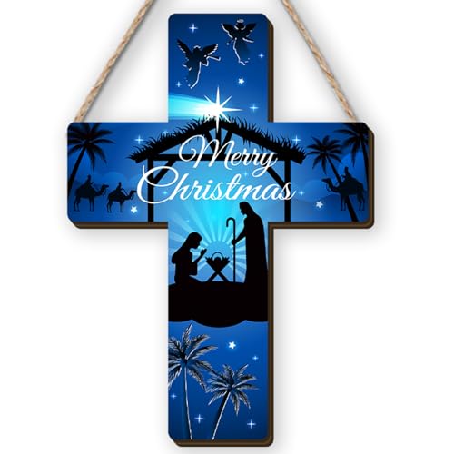 Weihnachtskrippe aus Holz für Weihnachtskrippe, Willkommensschild, religiöse Winter-Weihnachtsdekoration, Jesus, Weihnachtsdekoration für Zuhause Weihnachtskrippe aus Holz für Weihnachtskrippe, Willkommensschild, religiöse Winter-Weihnachtsdekoration, Jesus, Weihnachtsdekoration für Zuhause von Flaircave