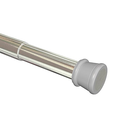 Flairdeco Klemmstange Duschstange 26/23 mm Ø, Metall-Kunststoff, Edelstahl-Optik, ausdrehbar 125-220 cm von Flairdeco