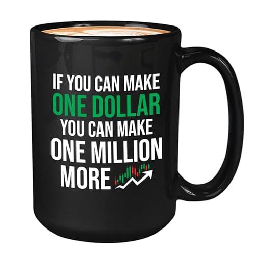 Flairy Land Stock Trader Kaffeebecher, 325 ml, Schwarz – If You Can Make One Dollar – Trader Investing Money Scalping Trade Business Crypto Currency Company Flairy Land Stock Trader Kaffeebecher, 325 ml, Schwarz – If You Can Make One Dollar – Trader Investing Money Scalping Trade Business Crypto Currency Company von Flairy Land