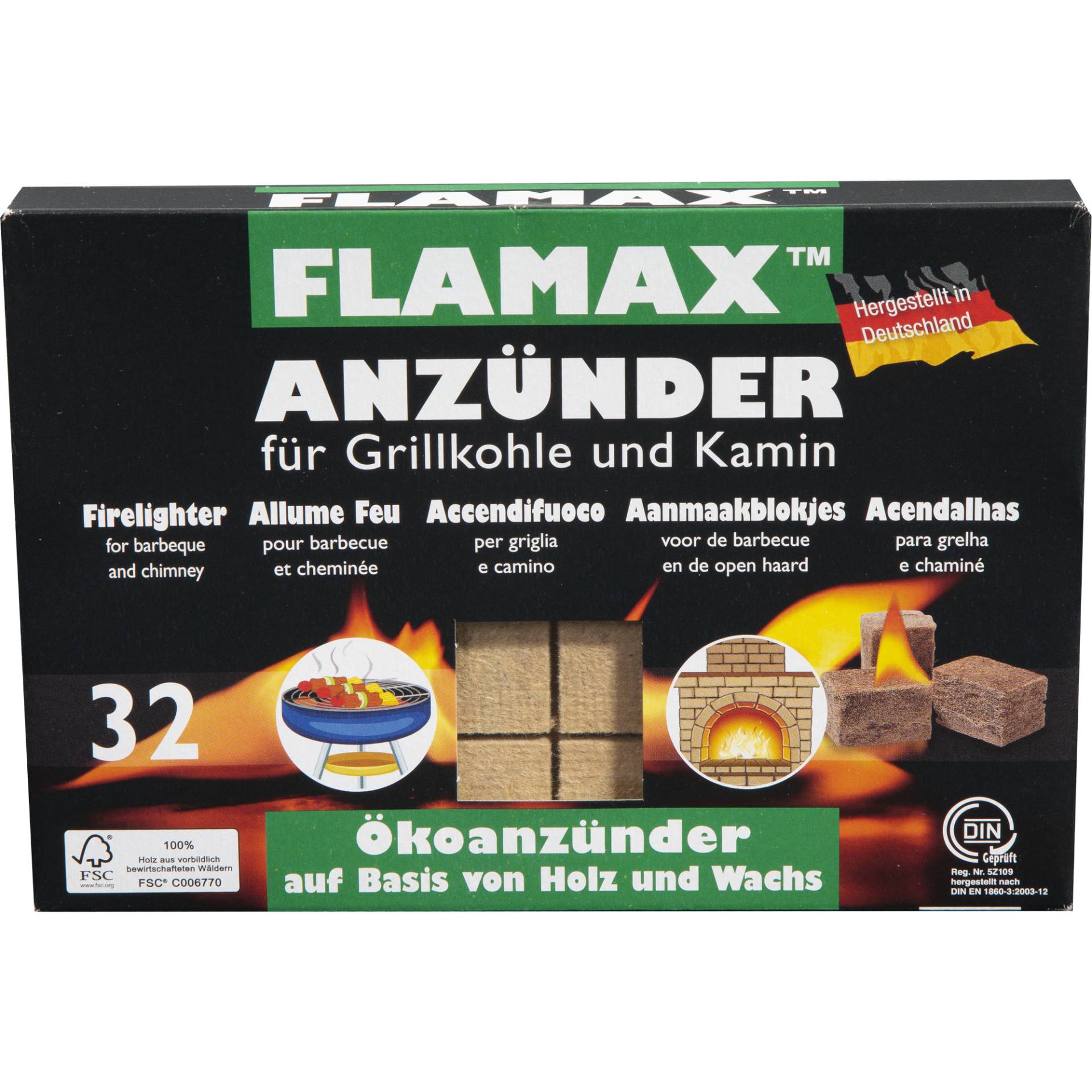 Flamax Grillanzünder 32 Stück Flamax Grillanzünder 32 Stück von Flamax