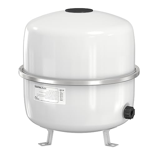 Flamco Contraflex Ausdehnungsgefäß - 35 Litres / 1.5 [3bar] - Weiß - Für geschlossene Kreislauf- und Heizungs-Klimaanlagen und Kältesysteme - 26333 von Flamco