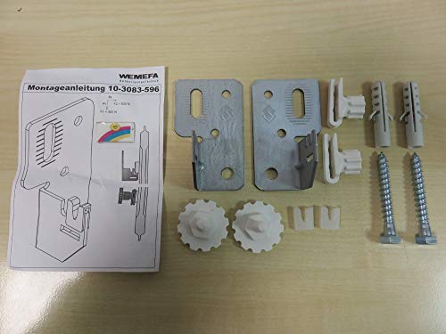 Flamco-Wemefa 3080-596 Befestigungssatz für Heizkörper mit Aufhänge-Laschen von Flamco-Wemefa