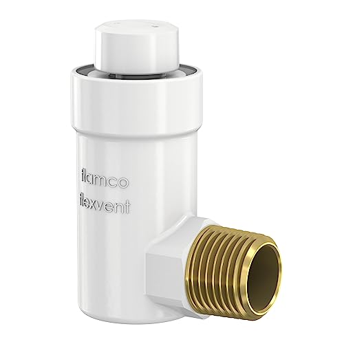 Flamco Flexvent H R1/2 weiß | Automatischer Schnellentlüfter für Heizungs- und Klimaanlagen- 27711 von Flamco
