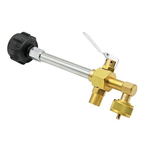 Flame King Propan Nachfüllfitting Adapter Ventil für 0,5 kg Camping Nachfüllbare Tankzylinder von Flame King