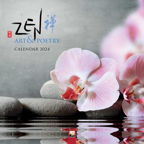 Zen Art & Poetry - Zen Kunst und Poesie 2024: Original Flame Tree Publishing-Kalender [Kalender] (Wall-Kalender) von Flame Tree Gift