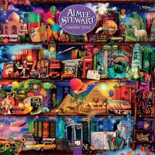 Aimee Stewart 2024: Original Flame Tree Publishing-Kalender [Kalender] (Wall-Kalender) von Flame Tree Gift