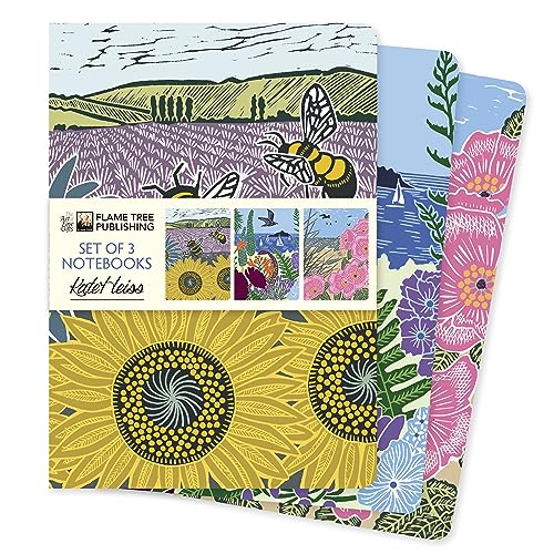 Dreier Set DIN-A5-Format-Notizbücher: Kate Heiss: Unser beliebten DIN-A5-Format-Notizbücher im 3er-Pack mit flexiblen, künstlerisch gestalteten ... (3er-Sets DIN-A5-Format-Notizbücher) von Flame Tree Gift