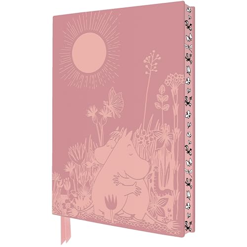 Exquisit Premium Notizbuch DIN A5: Tove Jansson, Mumin Liebe: Unser hochwertiges, liniertes Blankbook mit Softcovereinband aus Kunstleder mit ... künstlerisch gestaltetem Buchschnitt von Flame Tree Gift