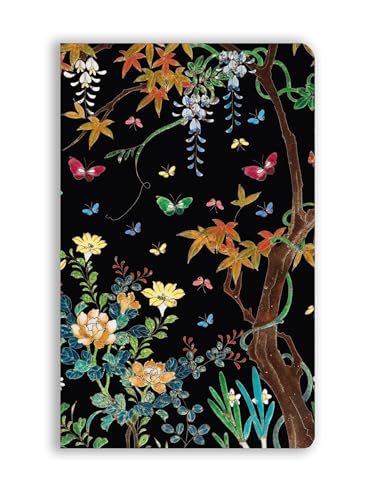 Premium Softcover Notizbuch: Ashmolean Museum, Cloisonné Kästchen mit Blumen und Schmetterlingen: Unser hochwertiges, liniertes Blankbook mit flexiblem, künstlerisch gestaltetem Einband von Flame Tree Gift