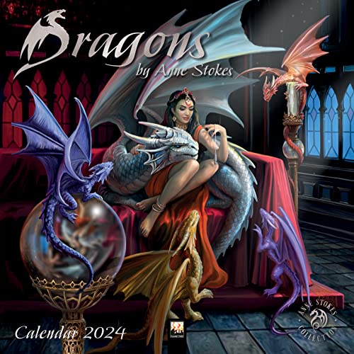 Dragons by Anne Stokes - Drachen von Anne Stokes 2024: Original Flame Tree Publishing-Kalender [Kalender] (Wall-Kalender) von Flame Tree Gift
