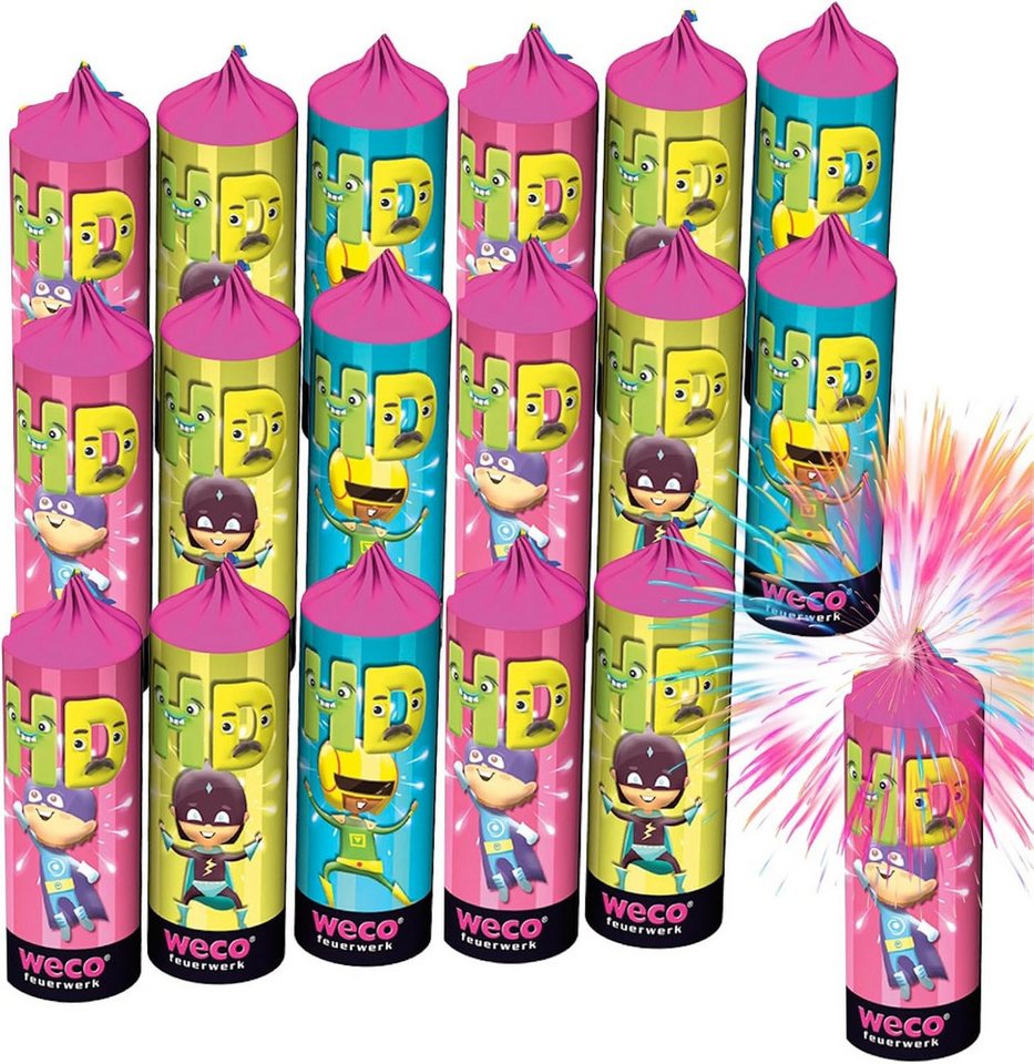 FlameXBurn Geburtstagskerze Hans Dampf XXL – 8teiliges Set für Silvester, Jugendfeuerwerk (8er Set, 1-tlg., 8-teilig) von FlameXBurn