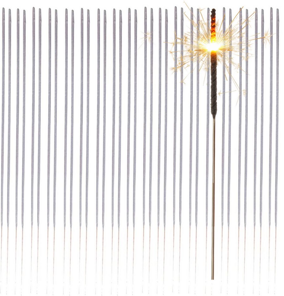 FlameXBurn Geburtstagskerze XXL Wunderkerzen 28 cm - Feuerwerk im Sternenlicht (Set, 30-tlg) von FlameXBurn