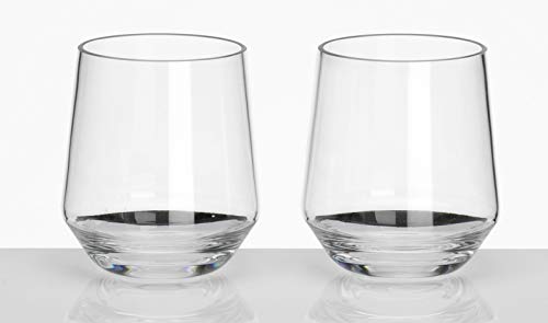 2 Stück Polycarbonat 340ml Trinkglas in Echtglasoptik, bruchfest • PC Camping Gläser Trink Glas Kunststoff Wasserglas 2 Stück Polycarbonat 340ml Trinkglas in Echtglasoptik, bruchfest • PC Camping Gläser Trink Glas Kunststoff Wasserglas von Flamefield