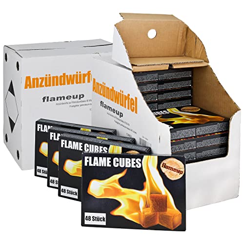 288x / 576x / 1152x / 2304x Anzünder Anzündwürfel Kaminanzünder Kohleanzünder Würfel BBQ Grillanzünder Ofenanzünder Kohlenanzünder Grill Kamin Ofen Flameup, Anzahl Packungen:48 Packungen = 2304 Würfel von Flameup