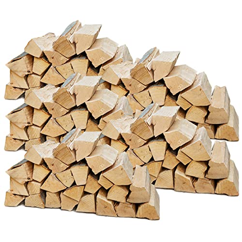 Flameup Brennholz Buche, Kaminholz mit Rinde, Buchenholz, Feuerholz für Ofen, Kamin, Kaminofen, Feuerschale, Grill, Holzscheite 25 cm, getrocknet, Menge:150 kg von Flameup